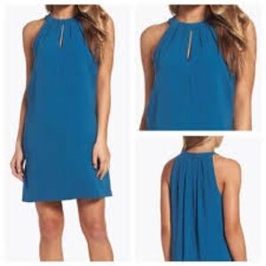 BCBG Elegant Blue Sleeveless  Dress